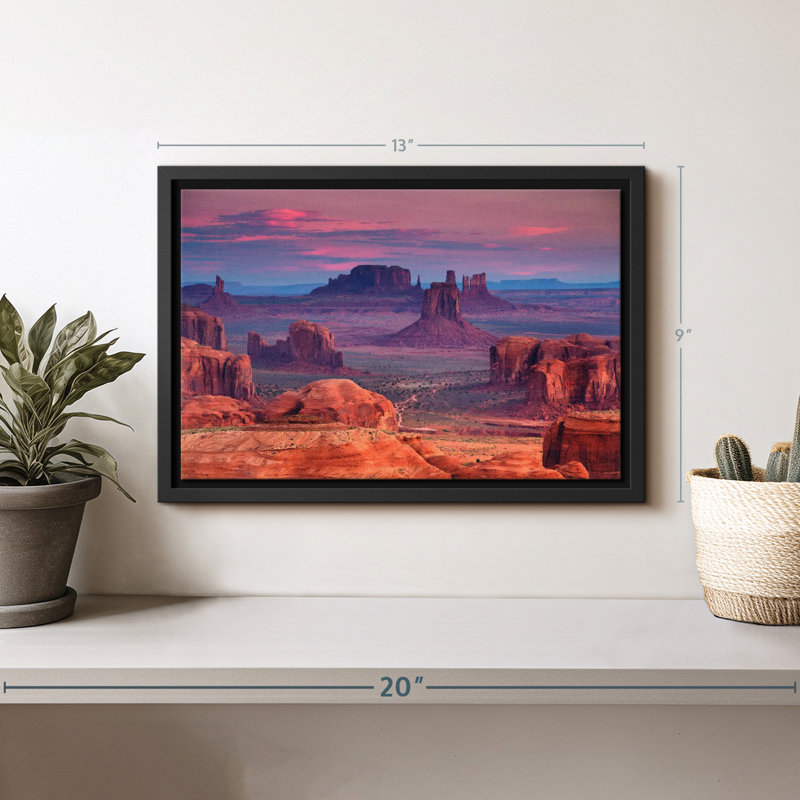 «Monument Valley Desert Landscape Wall Art», H 9 po x l 13 po
