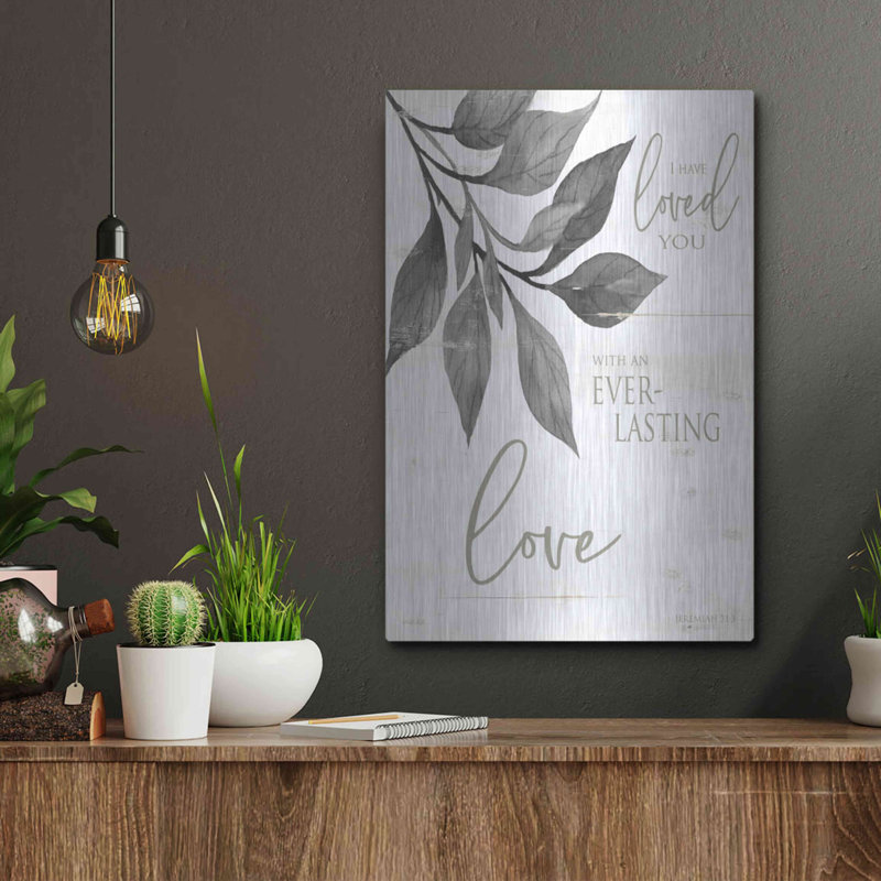 «I Have Love You» par Cindy Jacobs, art mural en métal, 12 po x 16 po, H 16 po x l 12 po