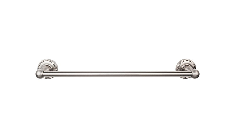 Edwardian Bath Single 26 1/2" Wall Mounted  Towel Bar, Brushed Satin Nickel