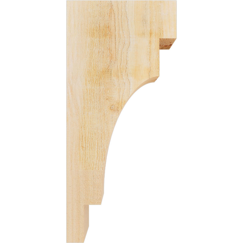 Corbeau méditerranéen, H 22 po x l 4 po x P 10 po, Sapin de Douglas, Sciage brut