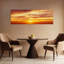 Santorin, Grèce, paysage abstrait contemporain, art mural-925093478