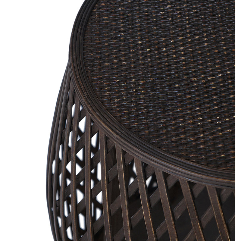 Table de bout Acme, Brun chocolat