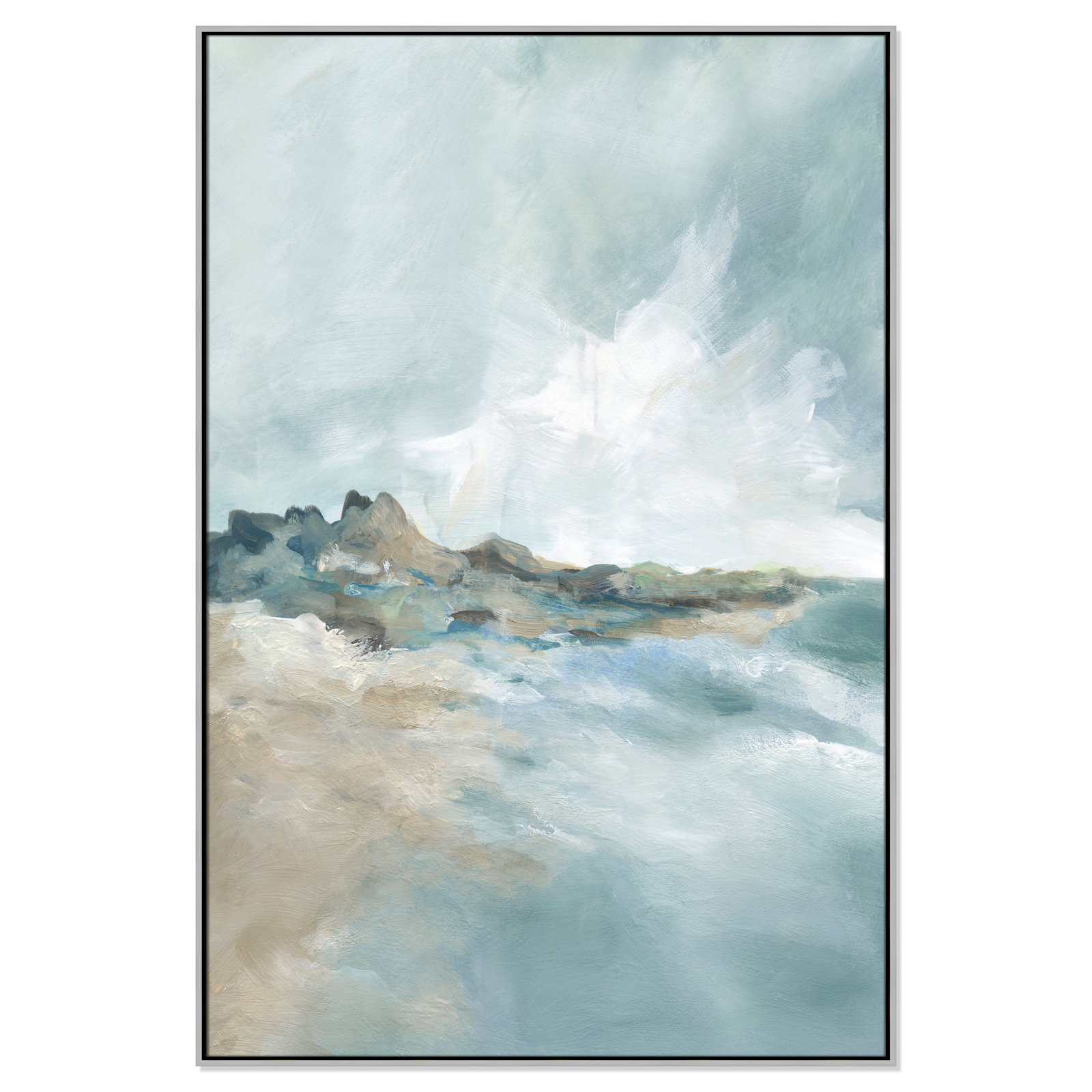 Coralie "Sandpoint" Print by Carol Robinson, 61.5" H x 41.5" W, Silver