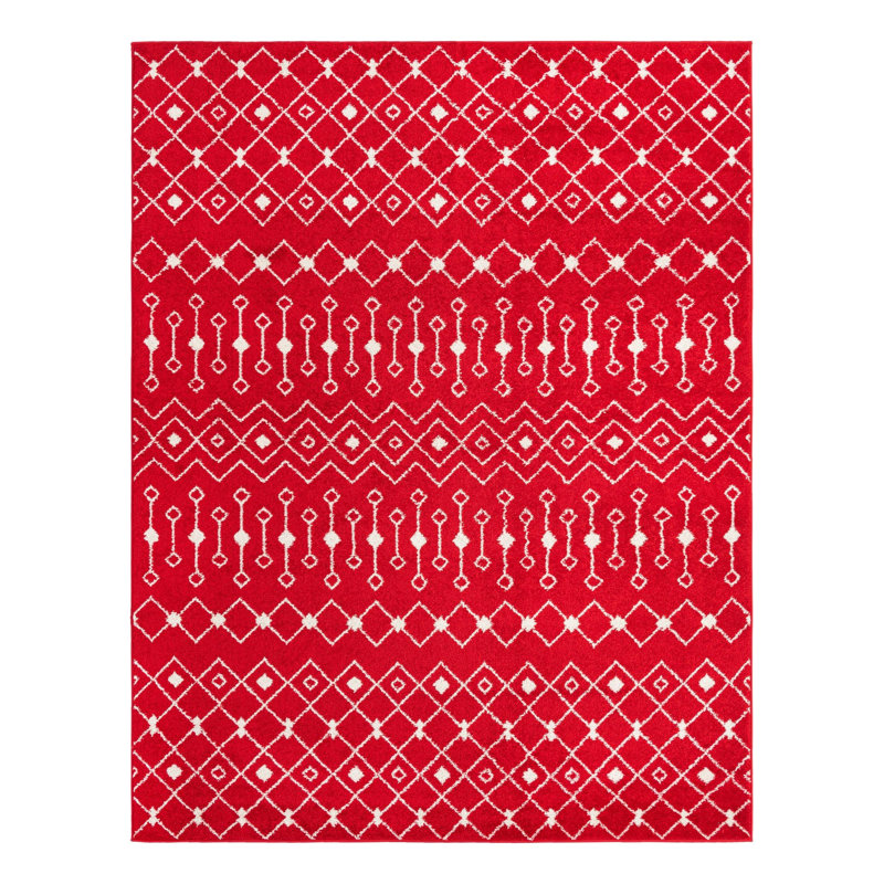 Tapis d'intérieur Somerville, Red, Rectangle 10 pi 8 po x 14 pi