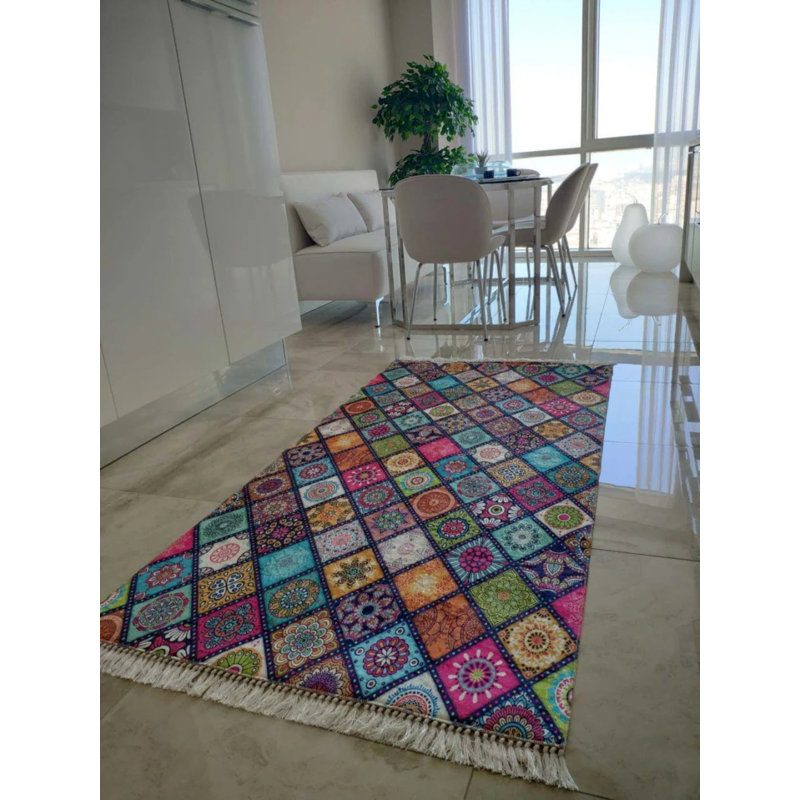 Tapis Masanao avec envers antidérapant, Tapis de couloir 3 pi 11 po x 13 pi 1 po