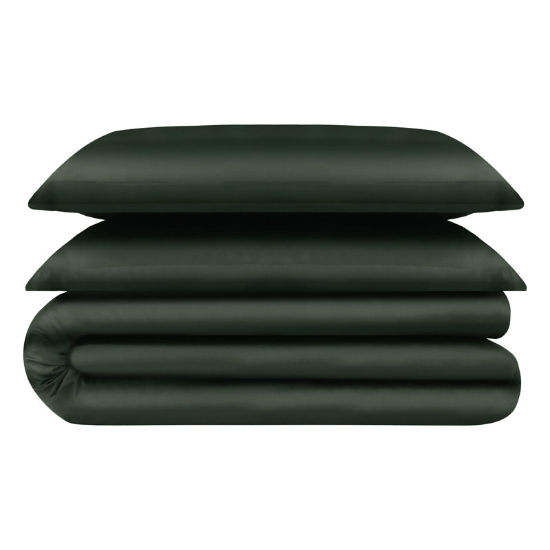 Delara 100% Eucalyptus Lyocell TENCEL™ Cooling Duvet Cover Set with 8 Corner Ties – Soft, Silky & Moisture-Wicking