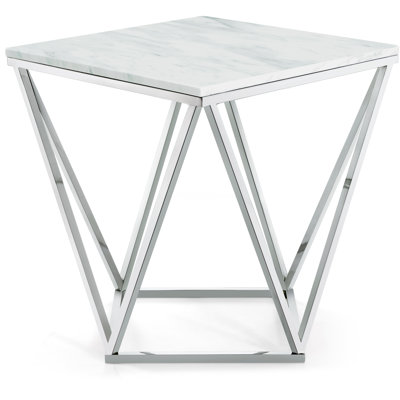 Canadice Marble Top End Table