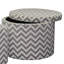 Repose-pieds moderne gris, repose-pieds rond
