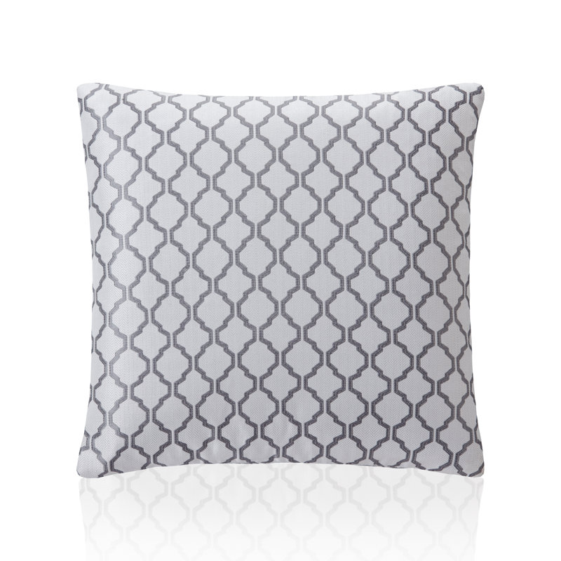 Dareece Cotswold Cushion Covers with Filler Pads, Silver, 45 cm H x 45 cm W x 15 cm D