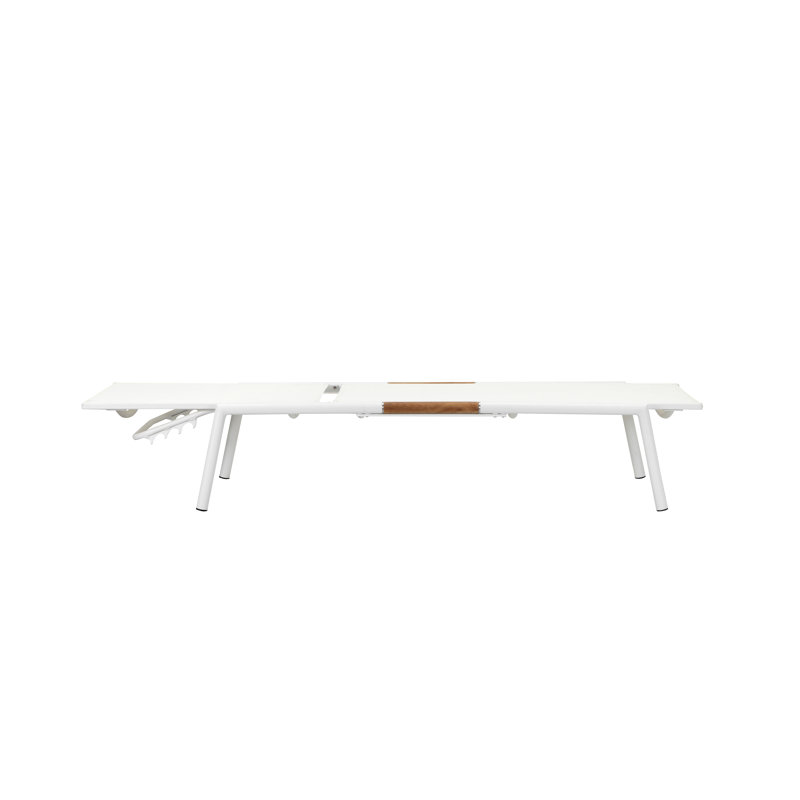 Dean Outdoor Teak Chaise Lounge