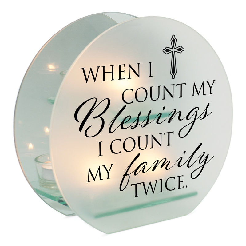 Photophore en verre 7 "avec bougie incluse