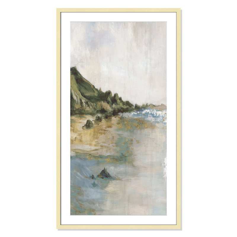 Impression «Tide’s Edge» par Casa Fine Arts, H 41,5 po x l 23,5 po x P 1,25 po, Reproduction encadrée avec passe-partout