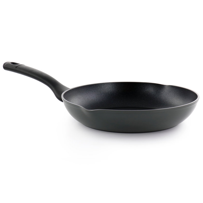 Poêle à frire en aluminium 12 pouces antiadhésive noire, null