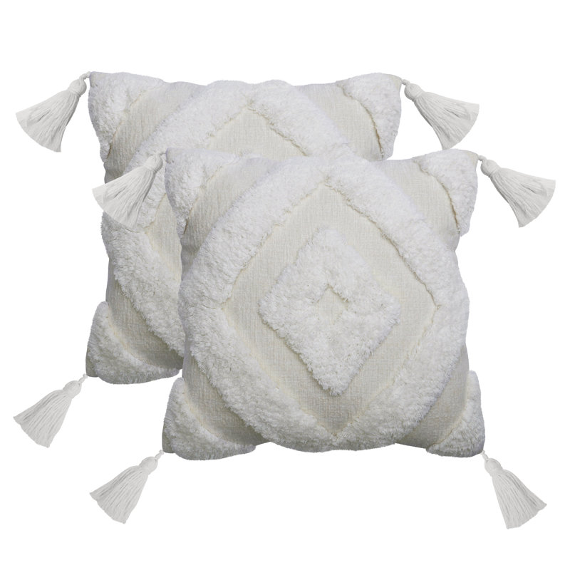 Cotton Reversible Throw Pillow