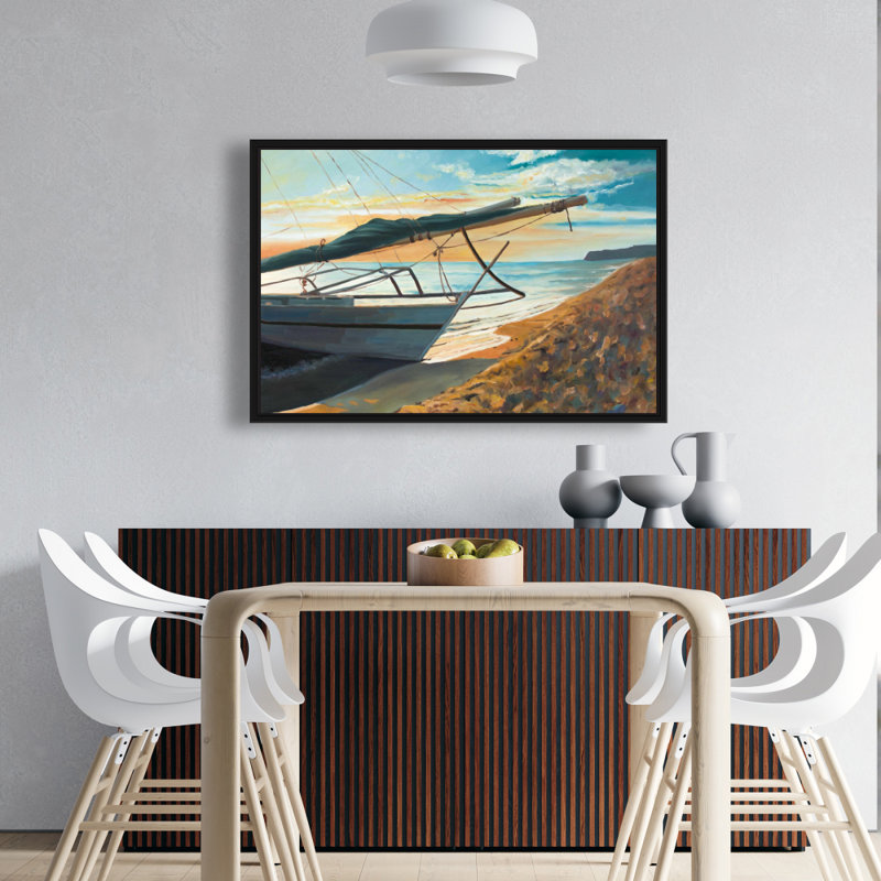 " Peaceful Seaside ", 36" H x 24" W