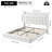 Upholstered Platform Bed with LED Lights, Charging Port, Floating Bed-500637243-502720791