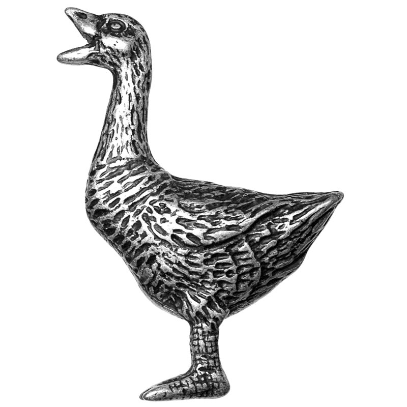 Poignée fantaisie surdimensionnée 3 po Duck, Étain