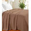 Couverture simple en coton taupe