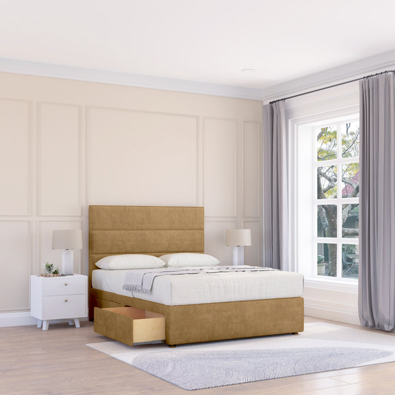 Upholstered Bed, Small Single (2'6), Plush Mink