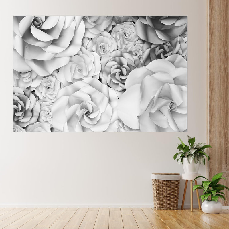 Murale florale, L 48 po x l 72 po