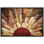 «Western Wood Effect Landscape Brown Sun Rays», impression rustique sur toile encadrée-93389054-119598449-93389053