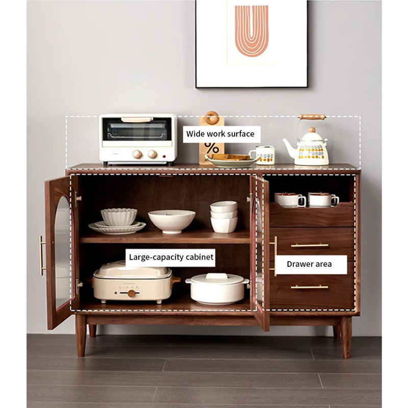 Vitrine simple et moderne de style japonais, H 35,43 po x l 47,24 po x P 15,75 po