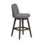 Tabouret de bar ou de comptoir Dunamuggy en bois de chêne avec siège en tissu - ensemble de 2-113291110-113291109-113291114