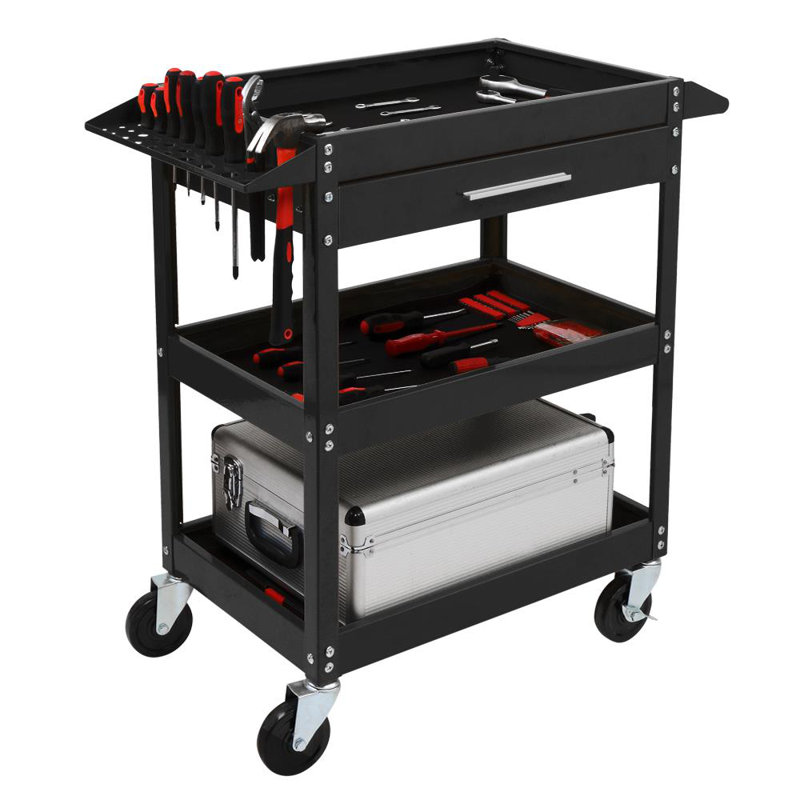 Chariot de service pour outils, Noir