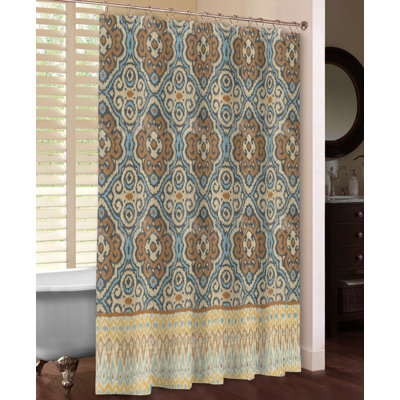 Persian Patchwork Antique Geometric Shower Curtain