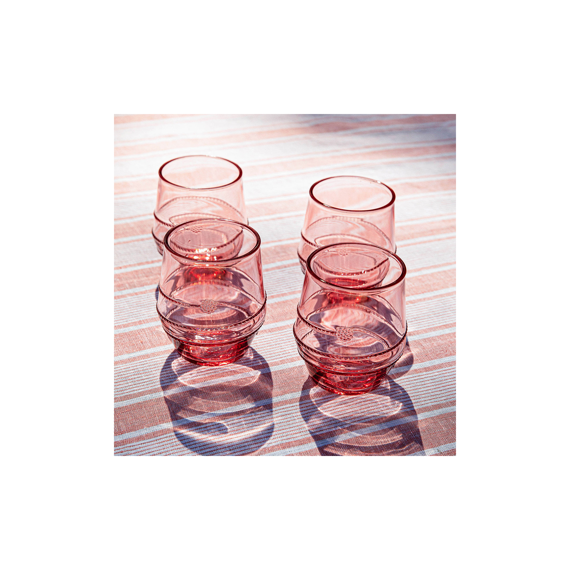 Amalia Acrylic Small Tumbler, Coral, 13.5 Oz.