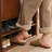 Modern Brown Solid Wood Shoe Storage
