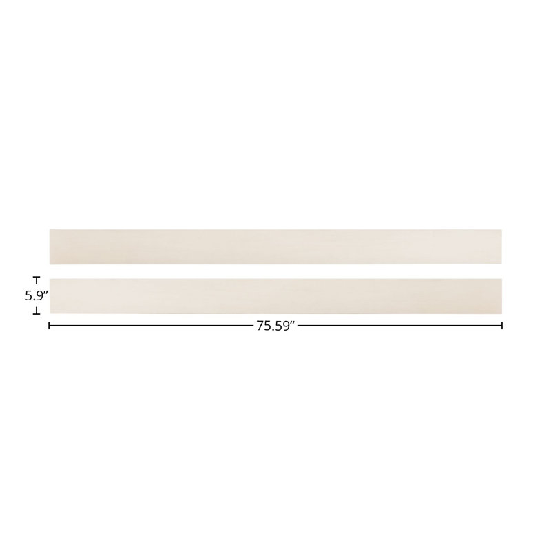 Rails de lit double en bois Aceline, Blanc