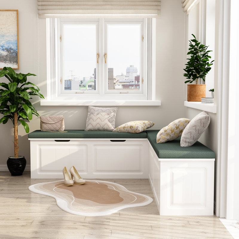 Corner Upholstered Storage Bench