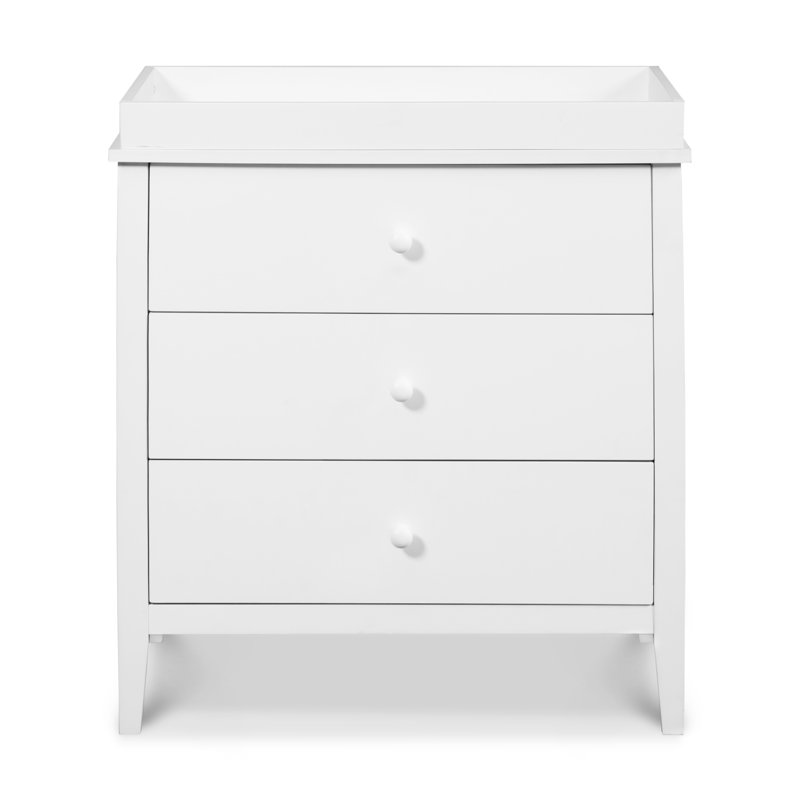 Commode à 3 tiroirs Morgan, Blanc