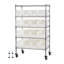 61 cm W Steel and Rubber Storage Rack