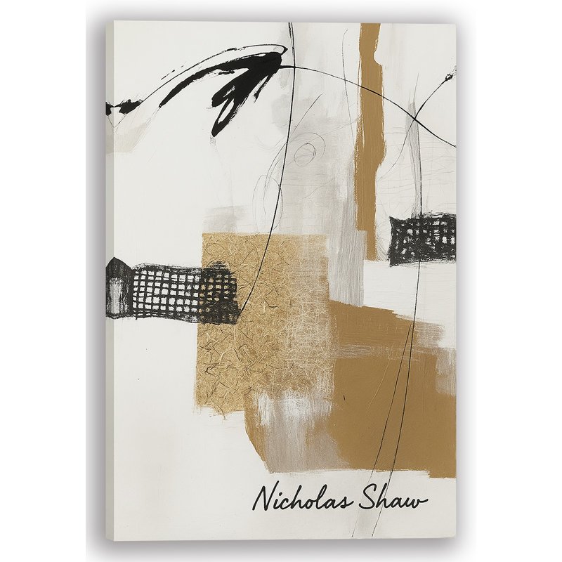 “Layered Marks” by Nicholas Shaw – Wrapped Canvas Wall Art