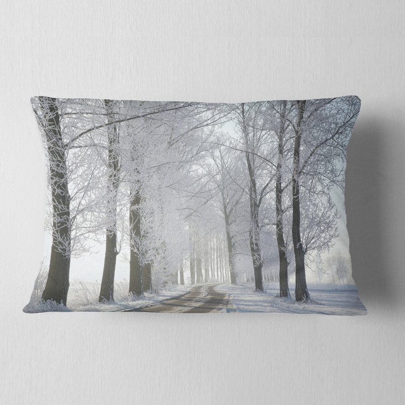 Coussin lombaire de la forêt d’hiver
