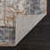 Medallion Design Performance Gray/Brown/Blue Machine Washable Area Rug