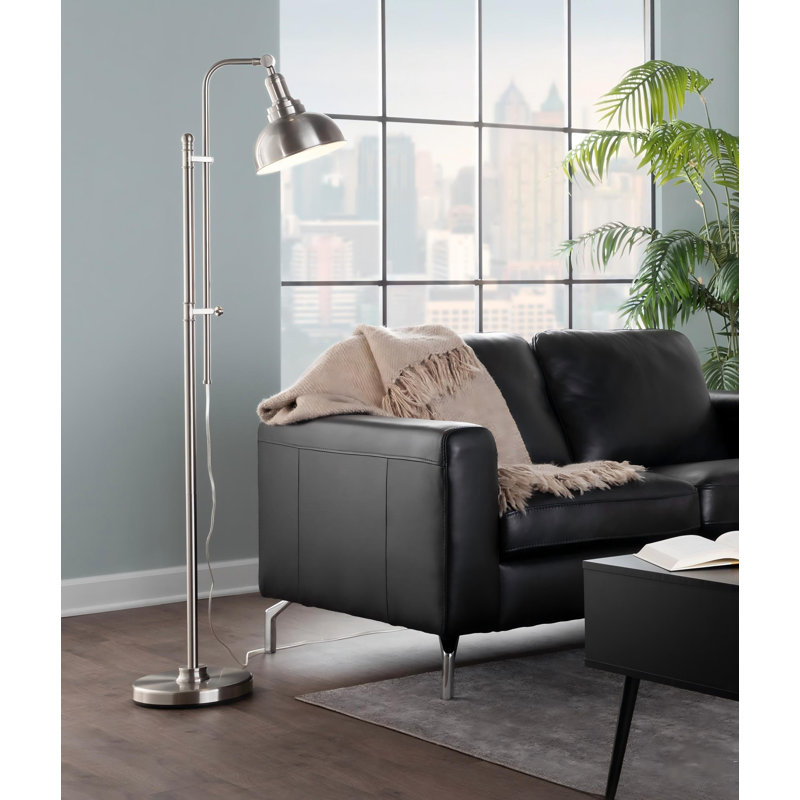 Lampe sur pied en nickel 1 pièce