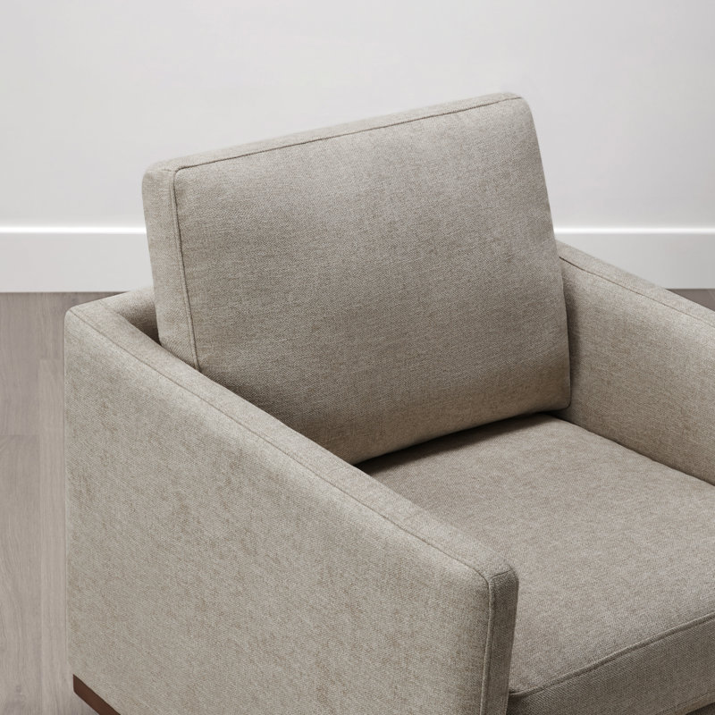 Fauteuil pivotant large Assiatou, Kaki