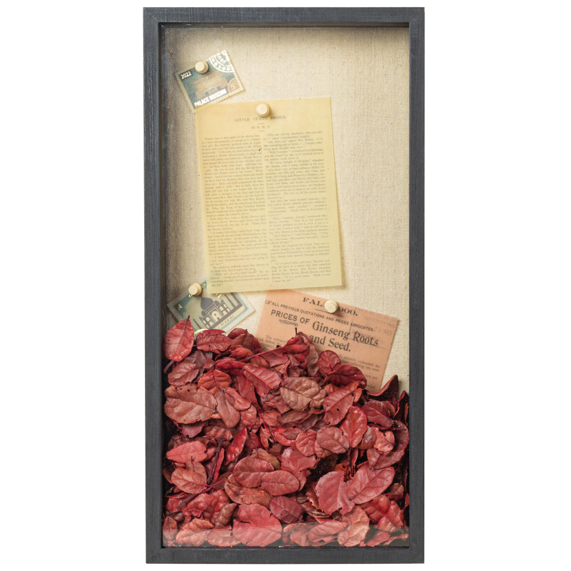 Shadow Box Frame 8X16 Shadow Box Display Case With Linen Back Of Awards Memorabilia Flower, Pictures, Keepsakes?Bouquet?Medals And More Photos Memory Box Black