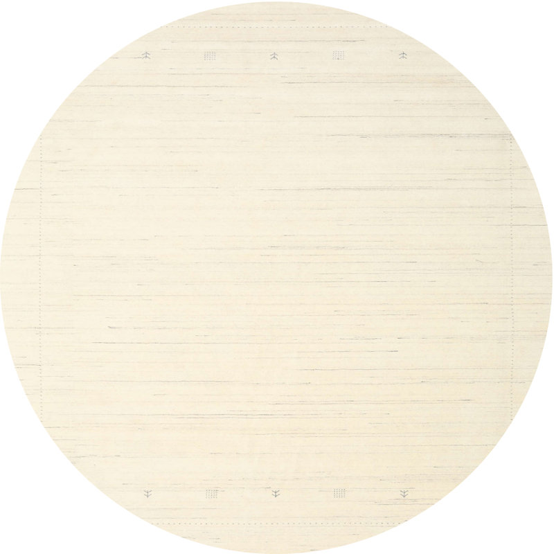 Surface beige contemporaine tapis, Rond 4 pi