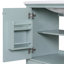 Meuble-lavabo de 30 po avec lavabo, structure en bois massif durable, rangement multifonctionnel et plateau en céramique lisse-1439642974