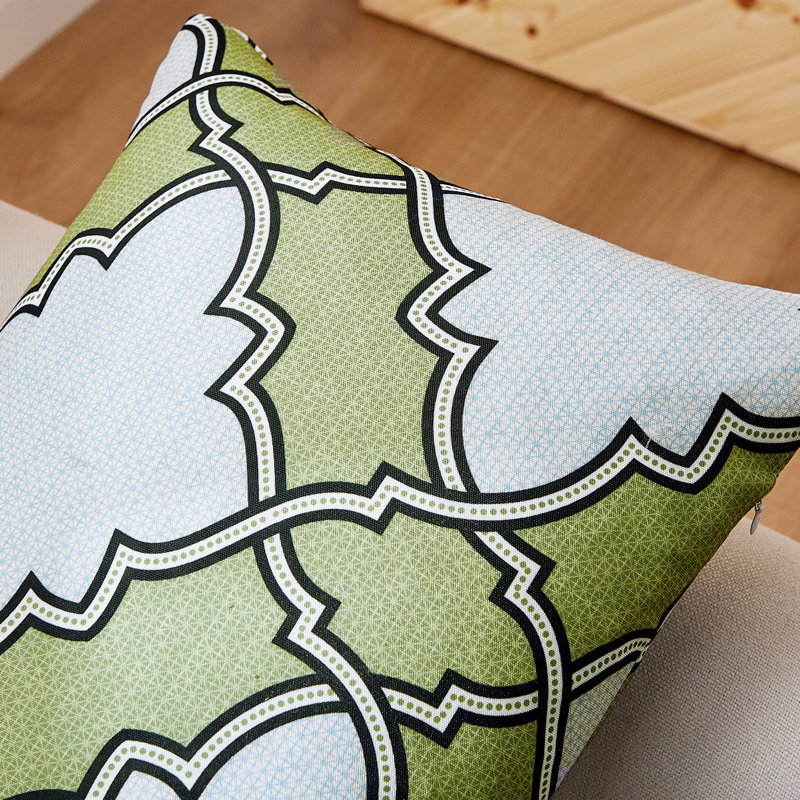 Dobson Floral Pillow Cover, Mosstone