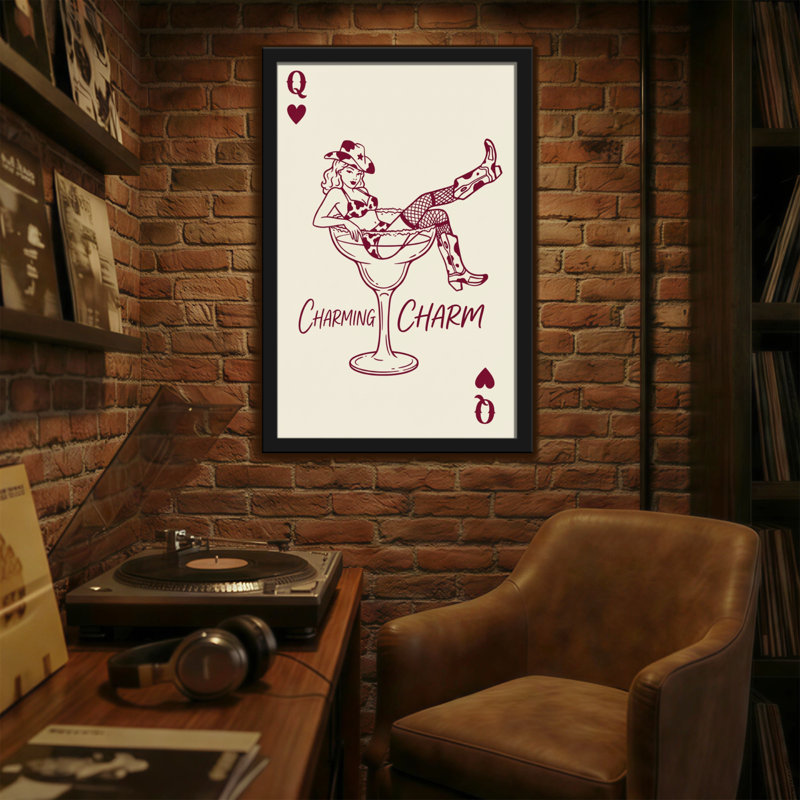 Breloque cocktail Fashion Queen of Hearts, H 36 po x l 24 po