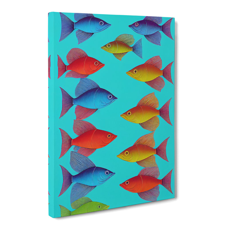 School Of Fish Vol.3 - Wrapped Canvas, 60cm H x 40cm W x 3cm D