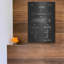 Art mural en métal «Snowboard, Blueprint Chalkboard Vernis»-1078327119
