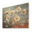 «Buttercups Burst» avec des tons chaleureux et invitants - Art mural sur bois de bois de pin naturel-101403373