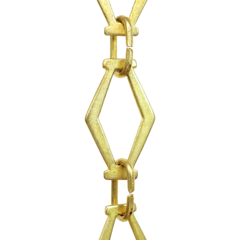 Chaîne de lustre décorative, Or, H 36 po x l 1,42 po x P 0,16 po