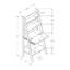 Bureau d'ordinateur moderne, bureau incliné-129749805
